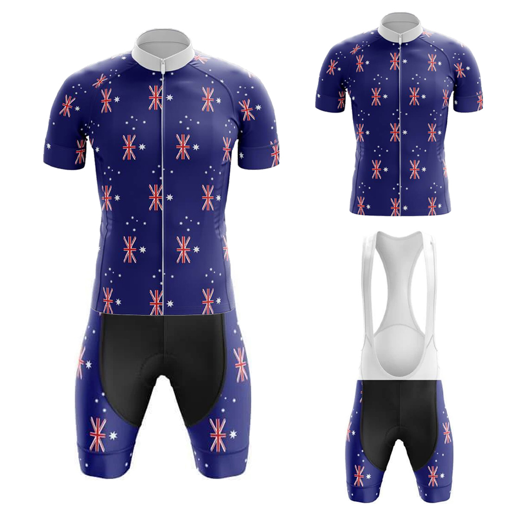 Mountain Biking In Australia - Australien Radtrikot-Set für Herren, kurzärmelig, Mountainbike-Bekleidung,