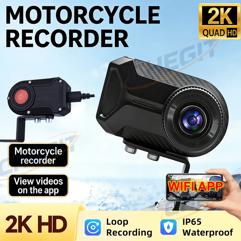 Mountain Biking Images - Neue 2K HD Motorrad-Fahrtkamera IP65 Wasserdichte