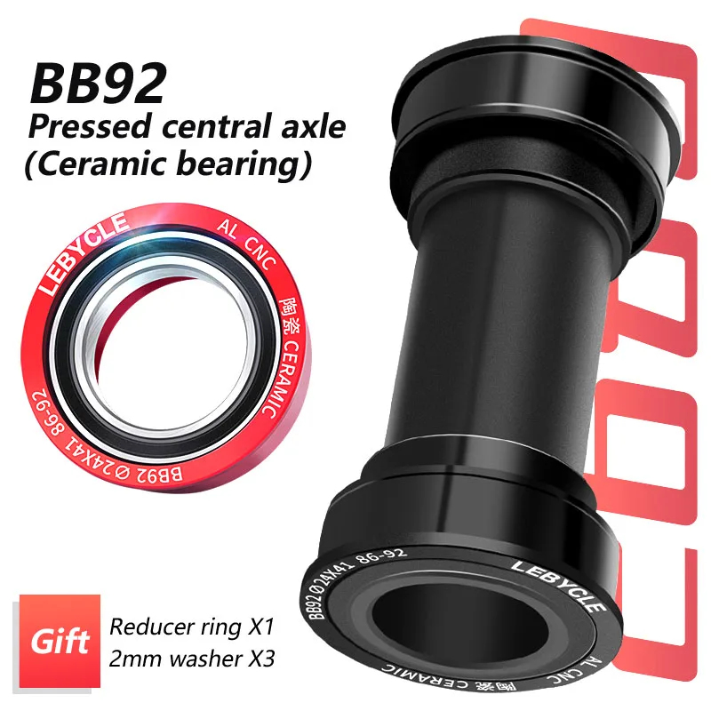 Bottom Bracket Press - Fahrrad-Zentralwelle Press-Fit Fahrrad-Innenlager mit Keramiklagern, Kurbelwelle