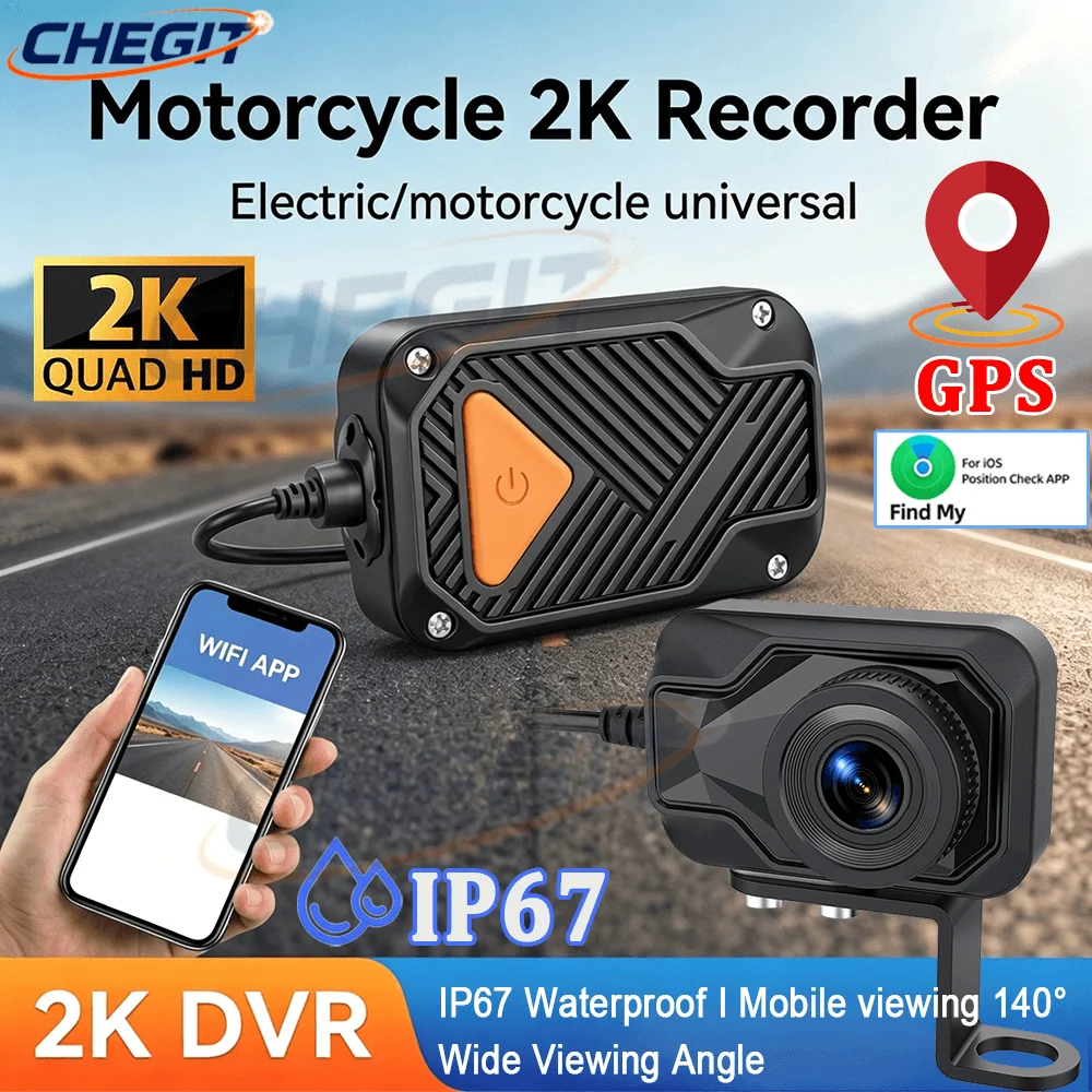 Mountain Biking Images - Motorrad-DVR 2K HD WiFi & APP
