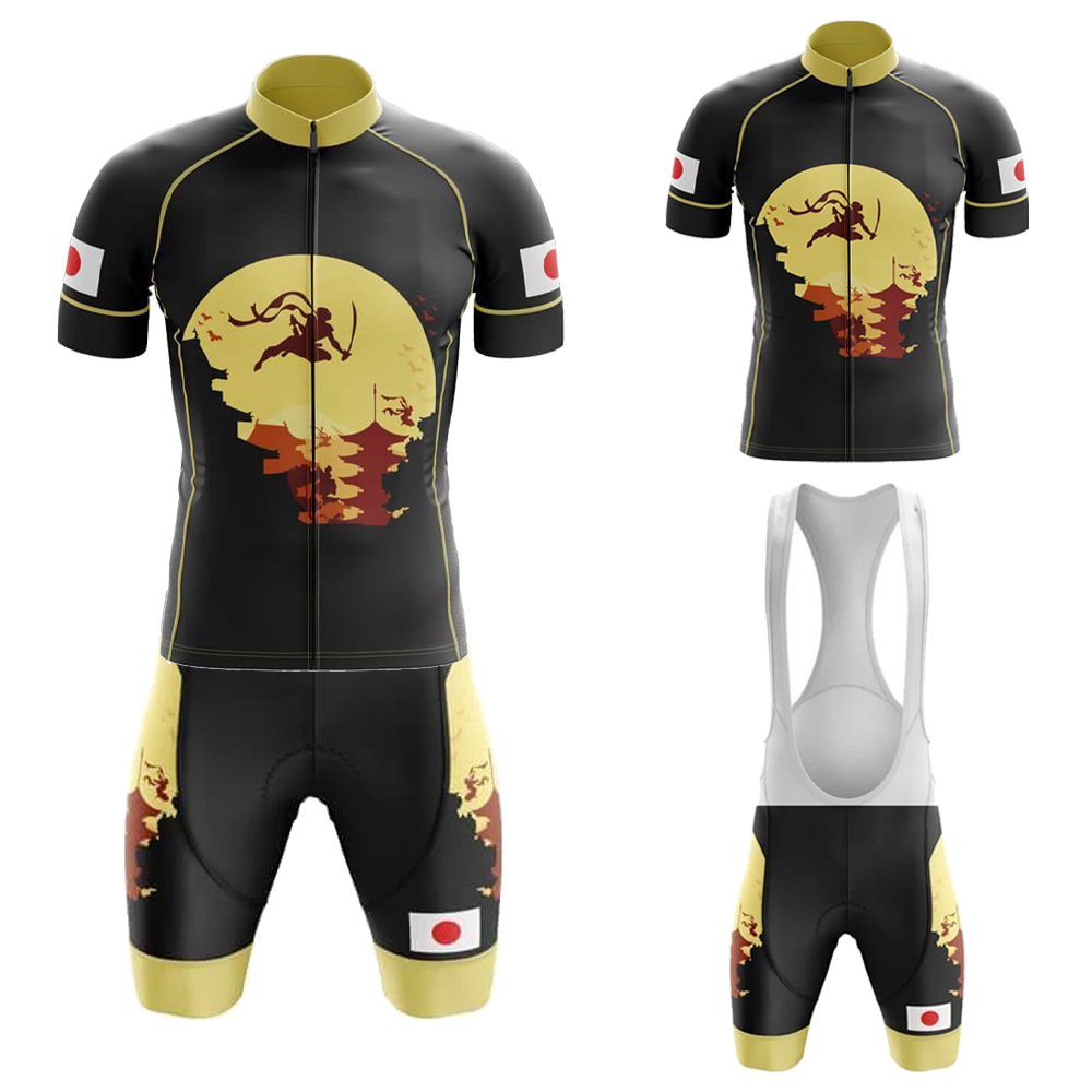 Mountain Biking Japan - JAPAN Radtrikot-Set für Herren, kurzärmelig, Mountainbike-Bekleidung,
